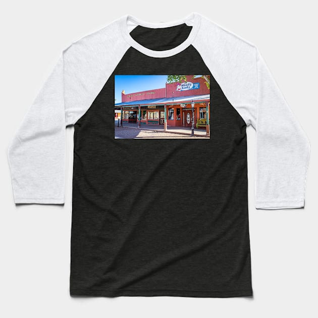 Allen Street in Tombstone, Arizona Baseball T-Shirt by Gestalt Imagery